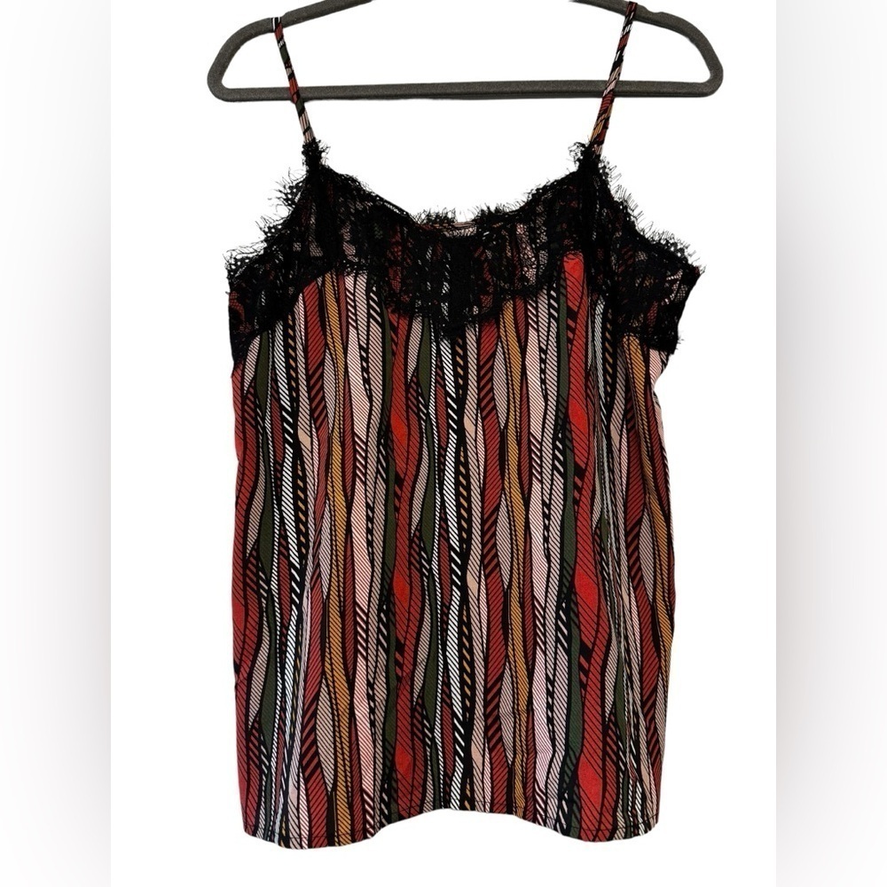Willow + Root Eyelash Lace Trim Tank Small